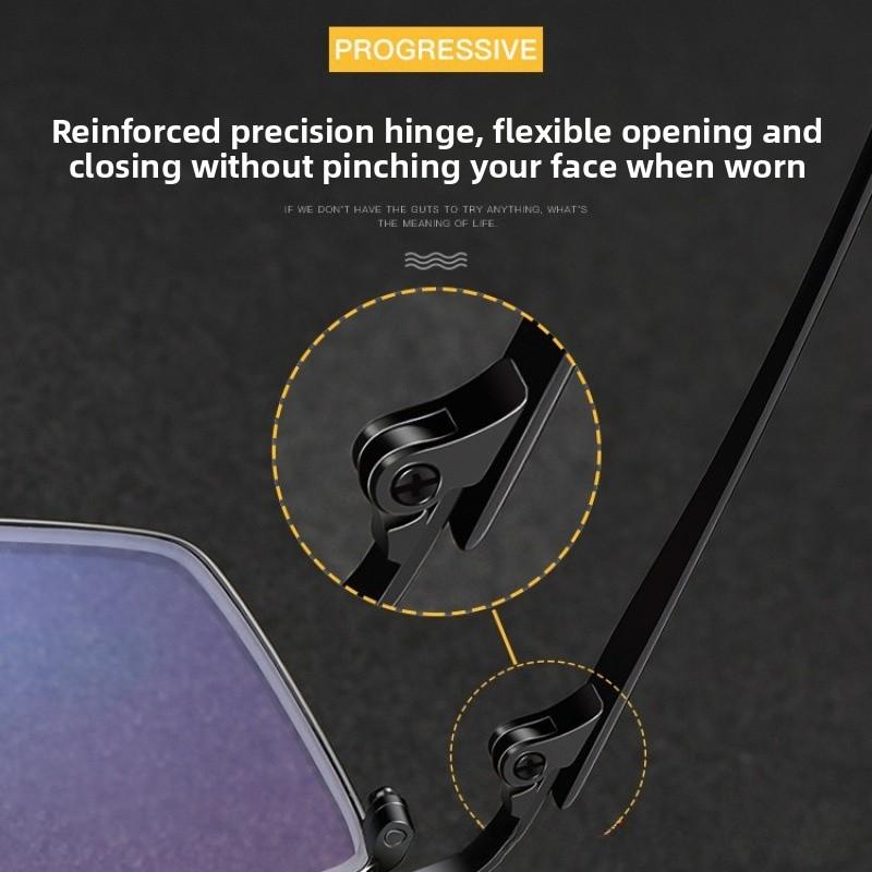 Metal Half-frame Myopia Glasses Anti-blue Light Goggles Unisex Business Men Women Near Sight Eyeglasses FInished Optical Eyewear