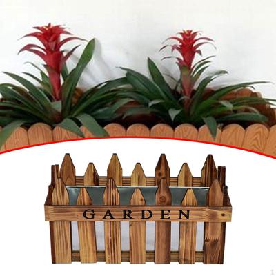 Uchwyt na doniczki balkonowe pudełko wystawowe prostokątne okno drewniane ogrodzenie sztachetowe dla hoteli