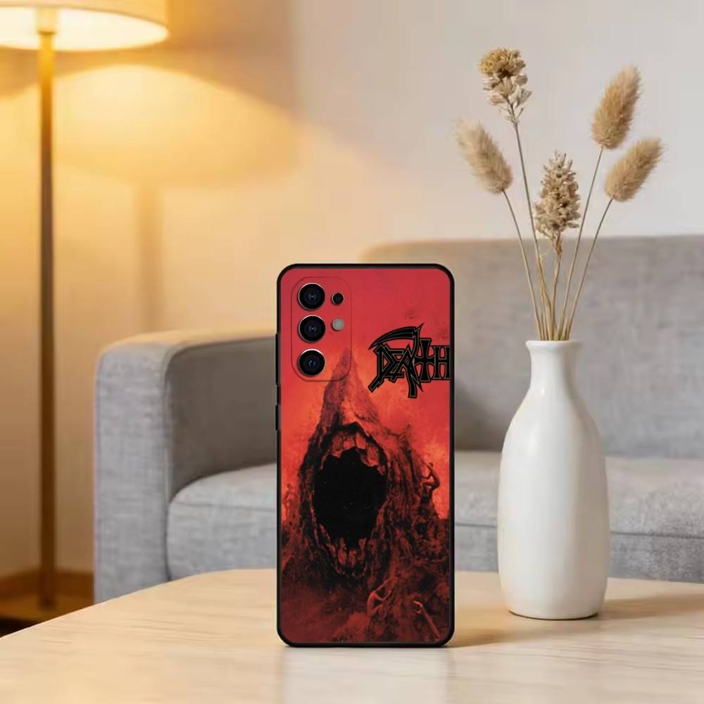 

M-Metal B-Band D-Death Phone Case Black Silicone Soft For Samsung S25,S24,S21,S22,S23,S30,Ultra,S20,Plus,Fe,Lite Samsung S21 S305G