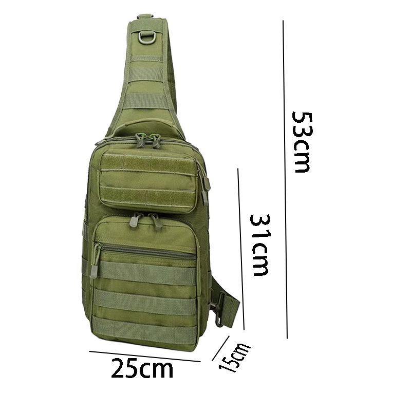 Molle Large Camouflage Tactical Chest Bag, Outdoor Travel Waist Bag for Men & Women, Fashionable Cycling Gear