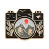 Design Camera-shaped Geometric Metal Brooch