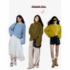 Autumn/Winter 2026 Slimming Faux Fur Cashmere Wool Mulberry Silk Pullover Sweater