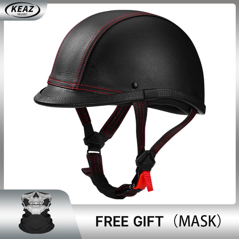 

Новейший Винтажный Коричневый Мотоциклетный Шлем Мотоциклетный Шлем-Ковш Круизный Винтажный Полушлем Немецкий Кожаный Шлем Педаль Безопасность DOT XL