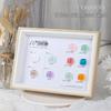 10-Color Nail Art Wooden Display Stand with Photo Frame for Nail Polish Colors