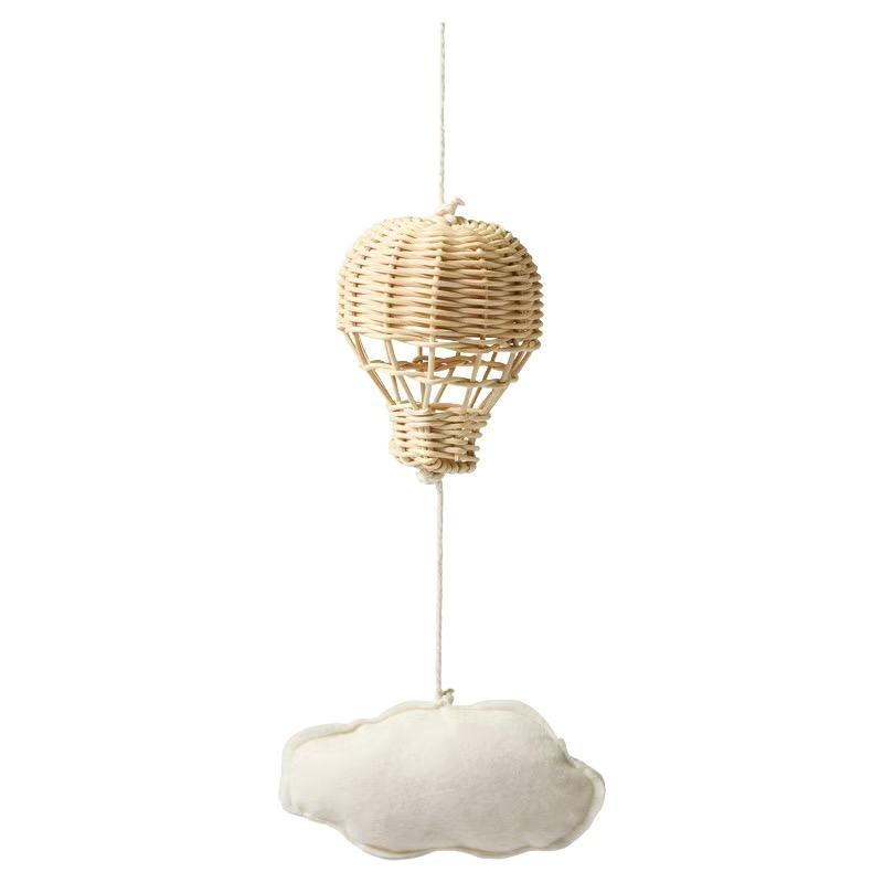 Handmade Rattan Woven Hot Air Balloon Kids Room Decoration Photography Props Nordic Wall Hanging Ornaments Rattan Woven Pendant