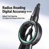 Push-Button Control Geometry Drawing Compass ABS Integrated Ruler Radius Pointer Compass  Exam Use