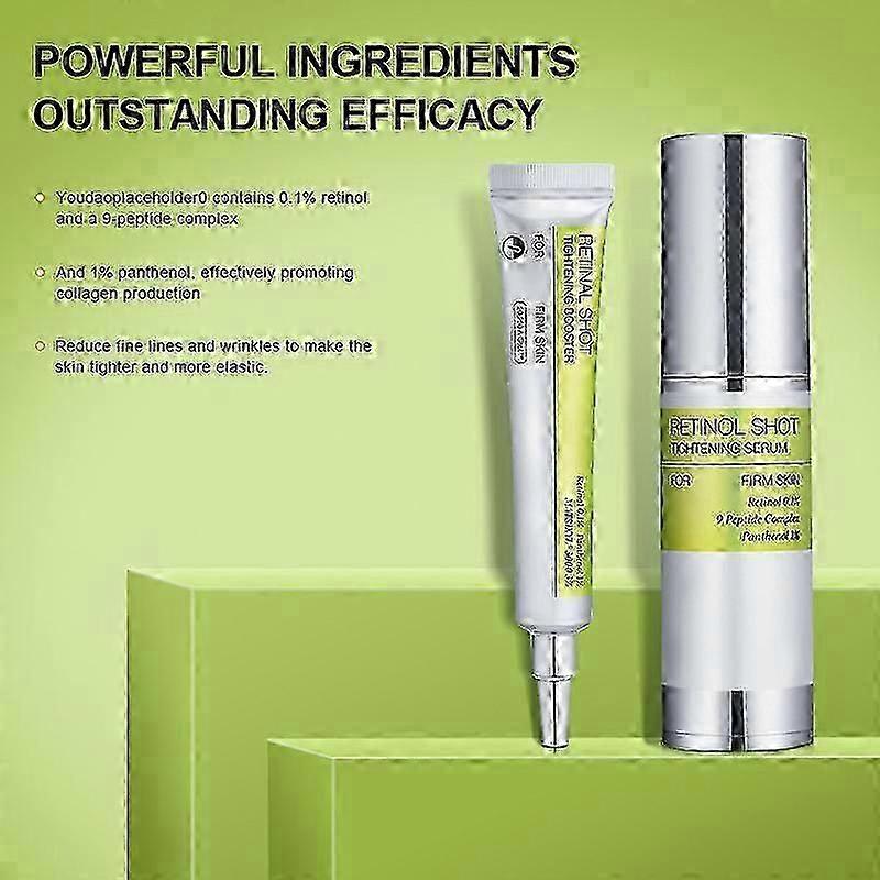 Vita A Retinol Shot Tightening Booster Serum & Eye Cream - Anti-Aging Face Serum, Lifts & Firms, Reduces Wrinkles, Hydrates & Repairs