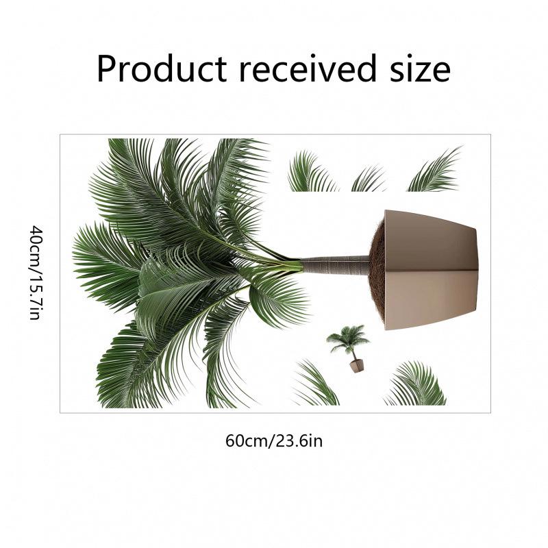 Green Plant Simulation Wall Sticker for Home Decoration
