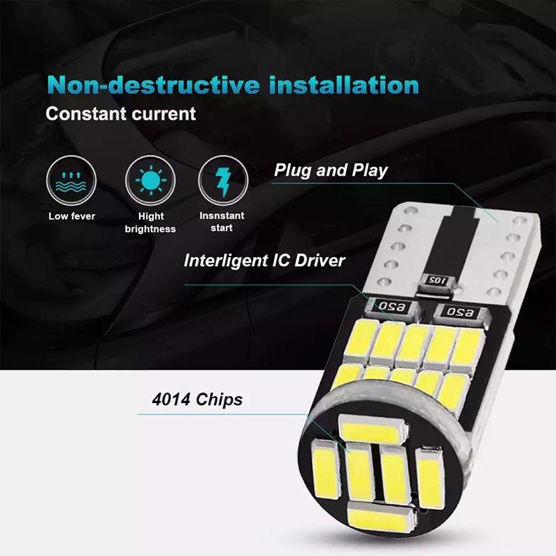 10 T10 4014 26S Signal Lights for Interior Map Dome Parking Lights In Cars