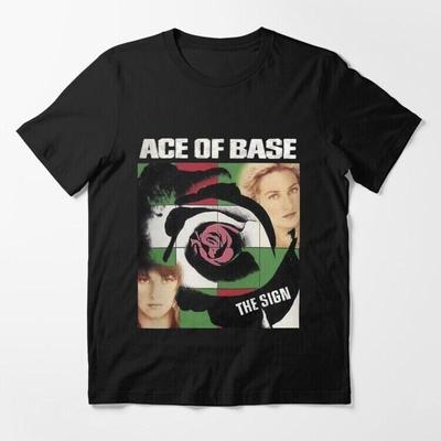 Zeldzaam Ace Of Base Band The Sign Katoen Zwart Alle Maten Voor Mannen T-shirt Ag198