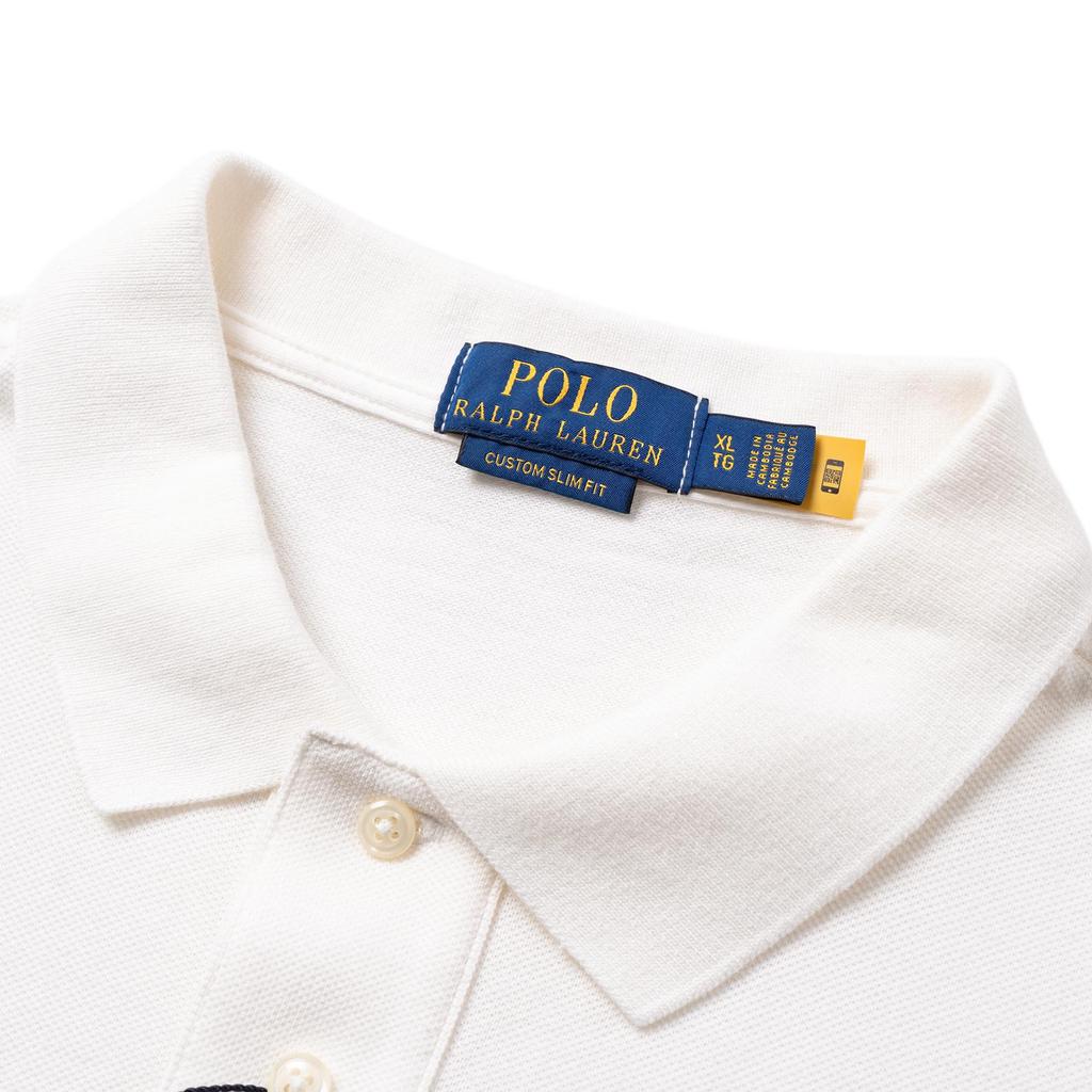 Polo Ralph Lauren Polo Collar Letter Print Polo Shirt Men tops White MNPOKNI1N822477-100