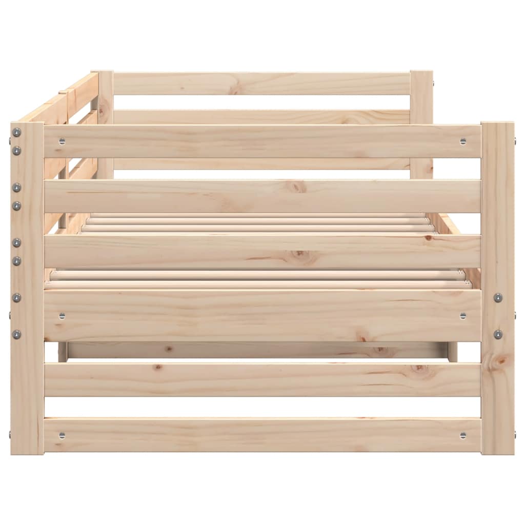 Daybed without Mattress 80 x 200 cm Solid Pine Wood