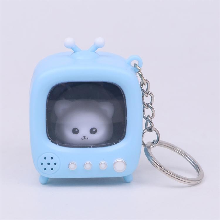Novelty Television Keychain Glowing Doll Backpack Hanging Decoration For Night Visibility Camping Gear Kids Room