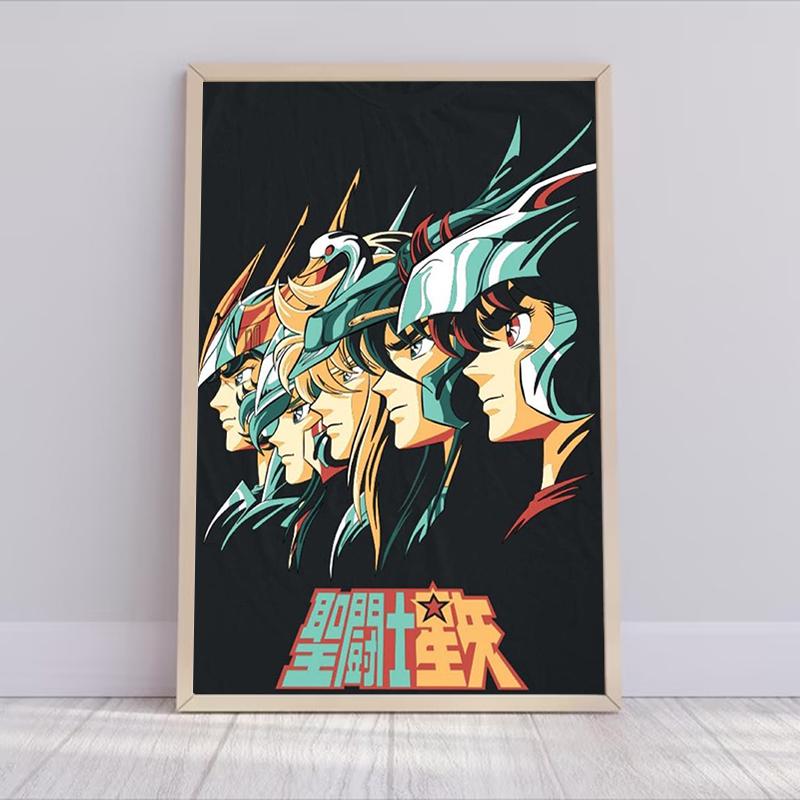 Saint Seiya Anime Poster Home Decoration Posters for Wall Decoration Painting On Canvas Decorative Paintings Room Decor Art the