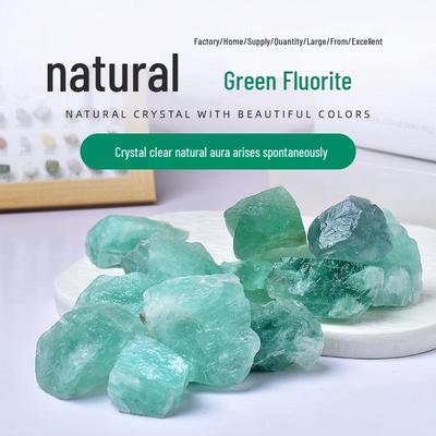 Natürlicher grüner Fluorit Rohstein Aromatherapie Diffusor Kristall Heimdeko Ornament