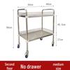 Stainless Steel Medical & Beauty Trolley - Mobile Storage & Instrument Cart