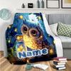 Wishing Owl Customize Your Name Blanket Warm Comfortable And Soft Blankets Are Suitable For Home Lunch Break Blanket Office Sofa Sofa Gift To
