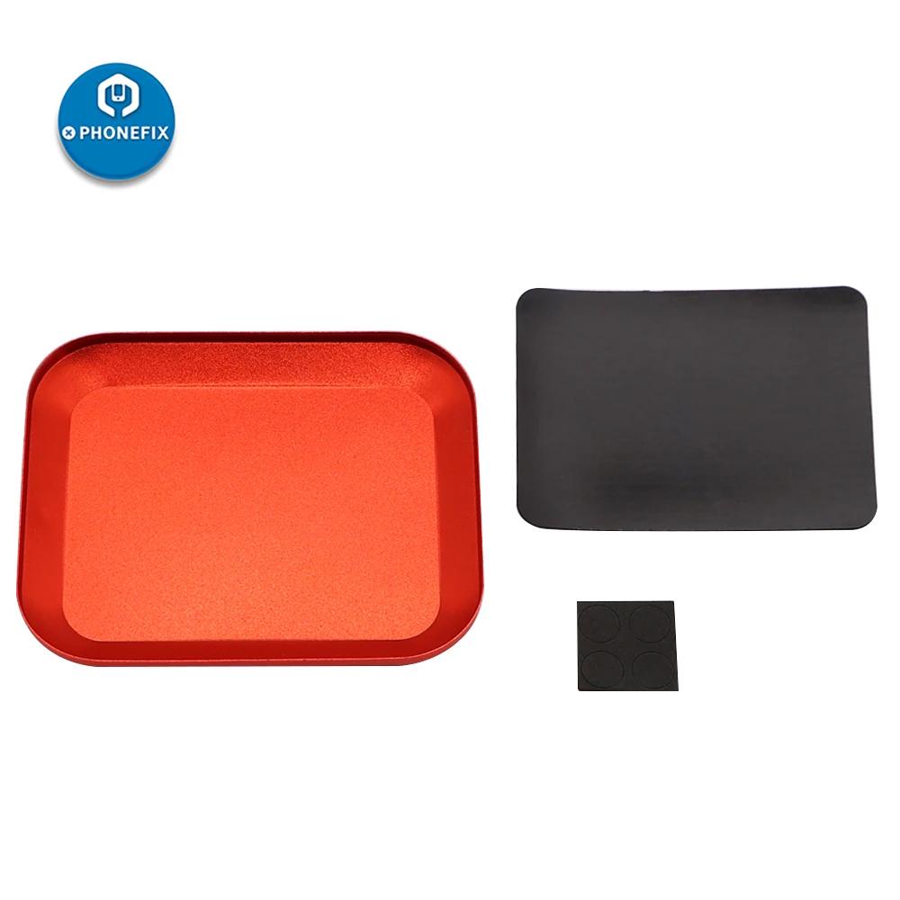 Aluminium Alloy Magnet Screws Disk Storage Plate Magnetic Mini Screw Mat Tray Plate for RC Airplane Car Boat Phone Repair Tool