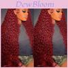 Deep Wave Wig Synthetic Hair With Adjustable Lace For Women