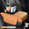 Hochwertiges Armlehnenpolster für die Mittelkonsole im Auto, mit Taschentuchbox und 2 Getränkehaltern, PU-Leder-Armlehnenbox-Pad, tragbares Armlehnenkissen für das Auto
