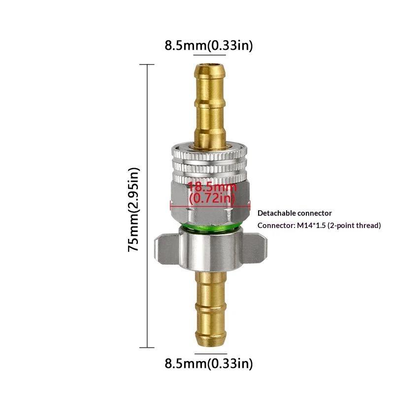 Brass Sprayer Hose Connector High Pressure Spraying Pipe Repair Brass Hose Repair Connector Garden Spraying 6.5/7.2/8/8.5Mm