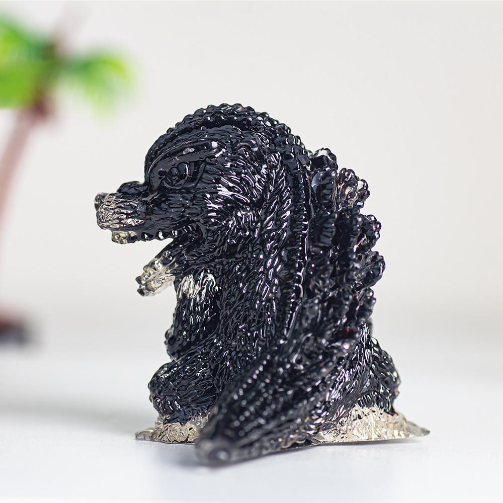 

Godzilla Resin Crystal Figurine With Natural Gemstone For Home Decor And Giftgiving Style A