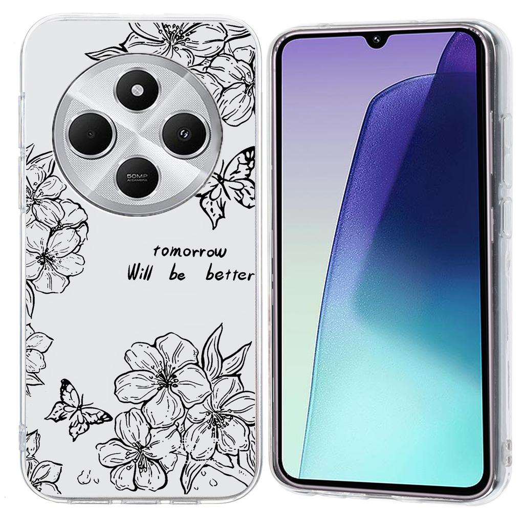 For Xiaomi Poco C75 4G/Redmi 14R 5G/14C 4G Case Pattern Printing Shockproof Soft TPU Phone Cover