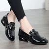 Single shoes women's 2025 new loafers British soft leather soft-soled leather shoes Doudou shoes one-pedal flat shoes women's shoes