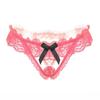 Female Underwear Lace Seamless Thongs Women's Pants Sexy Pearl G-String  Women Crotchless Breathable Sleepwear
