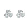S925 Sterling Silver Clover Stud Earrings, Dainty Fresh Fashion Floral Jewelry for Women
