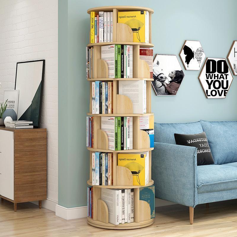 360° Rotating Children's Bookshelf: Space-Saving Floor Standing Bookcase & Picture Book Rack