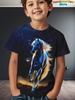 Children's Clothing Boys T-Shirt 3D Horse Print Short Sleeve Fashion Kids Summer Clothes Casual Child Girls Clothing O-Neck Tops