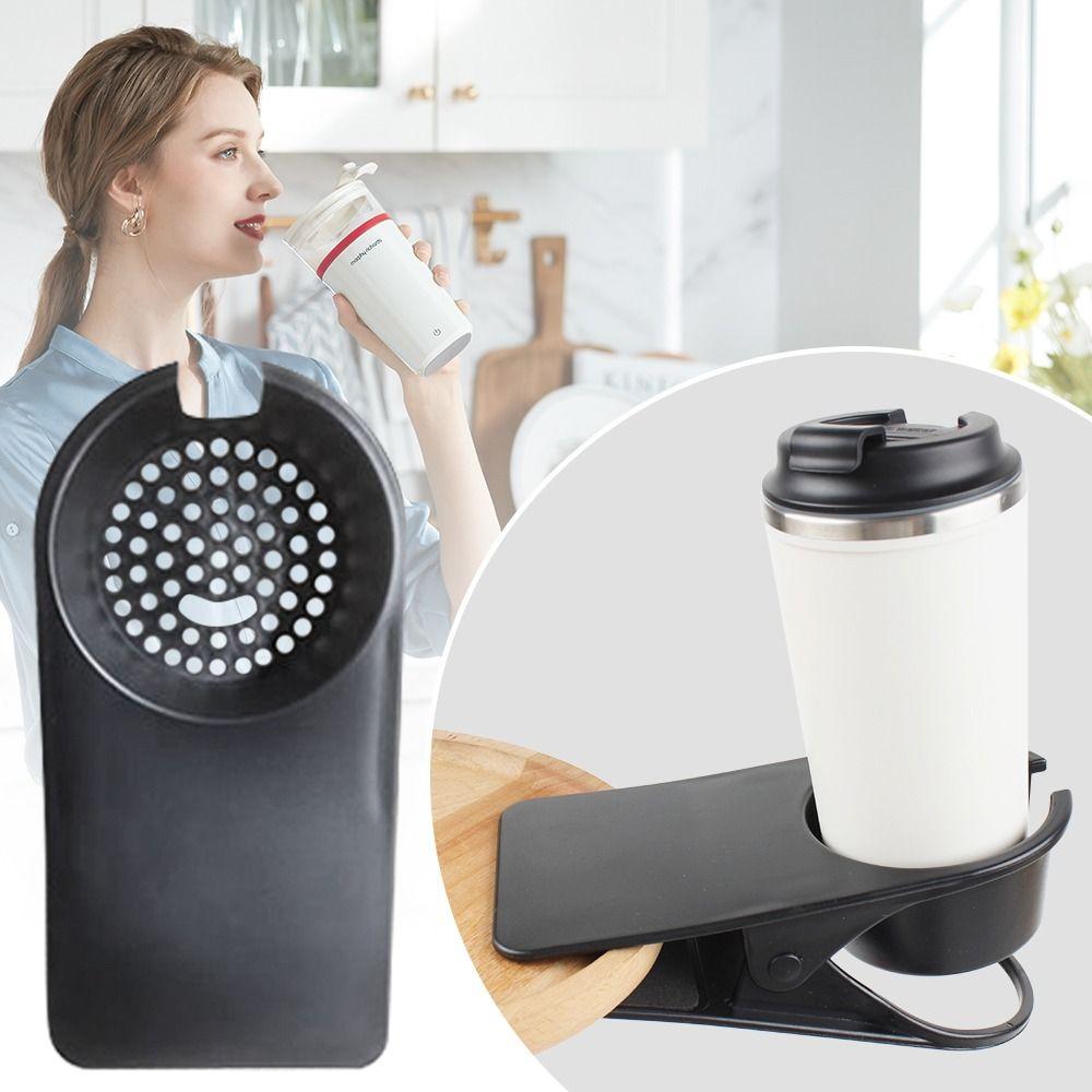 Plastic Table Edge Clamp Portable Tableside Storage Rack Table Organizers Cup Holder  Office