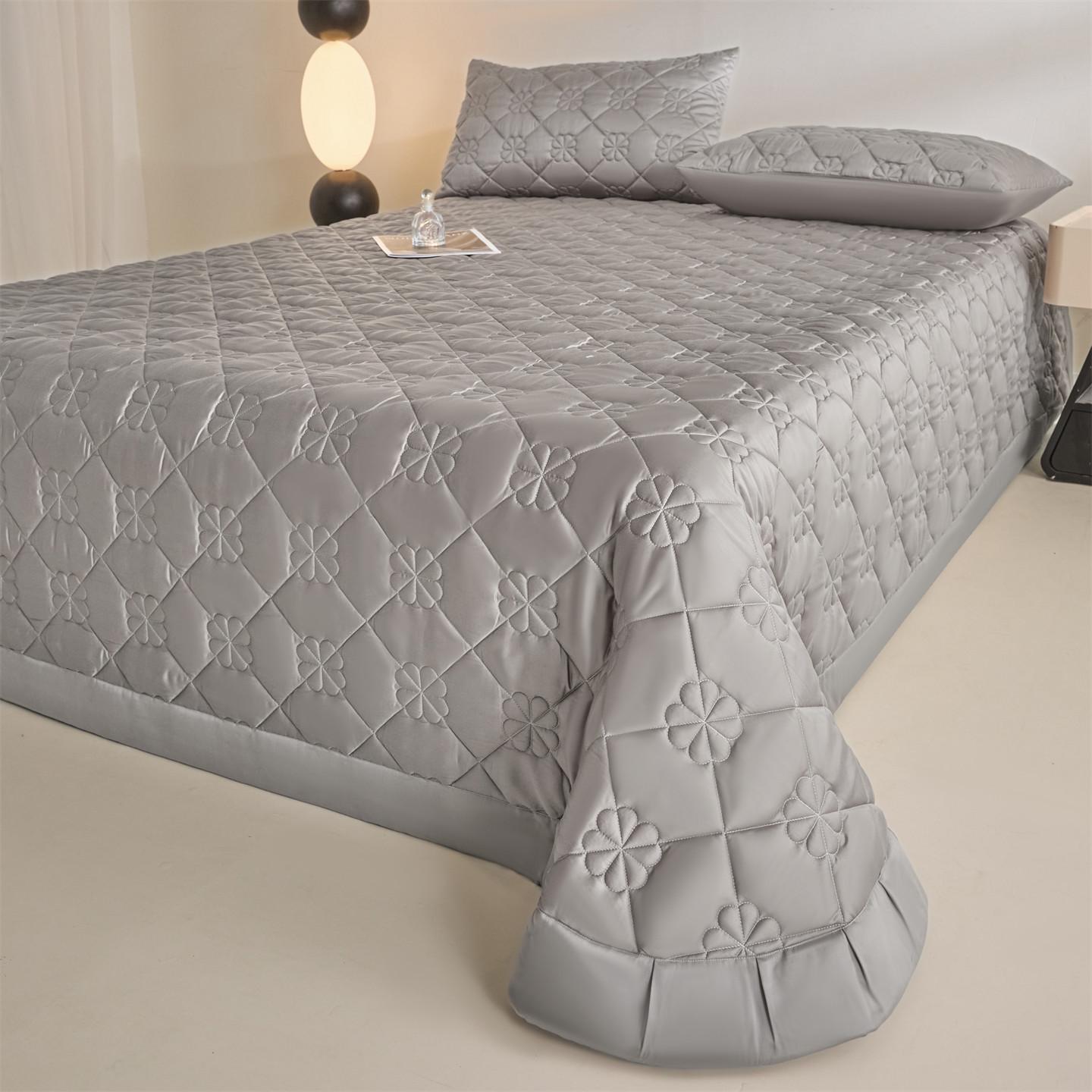 Summer Tencel Lyocell Quilted Bedspread with Cooling Pillowcase Set 48x74cm Pillowcases/Pair