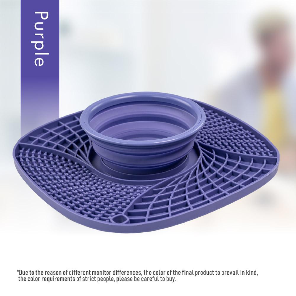 Pet  Placemat Folding Silicone Cat Dog Slow Food  With Suction Puppy Licking Feed Drink Mat Portable Placemat  Supplies