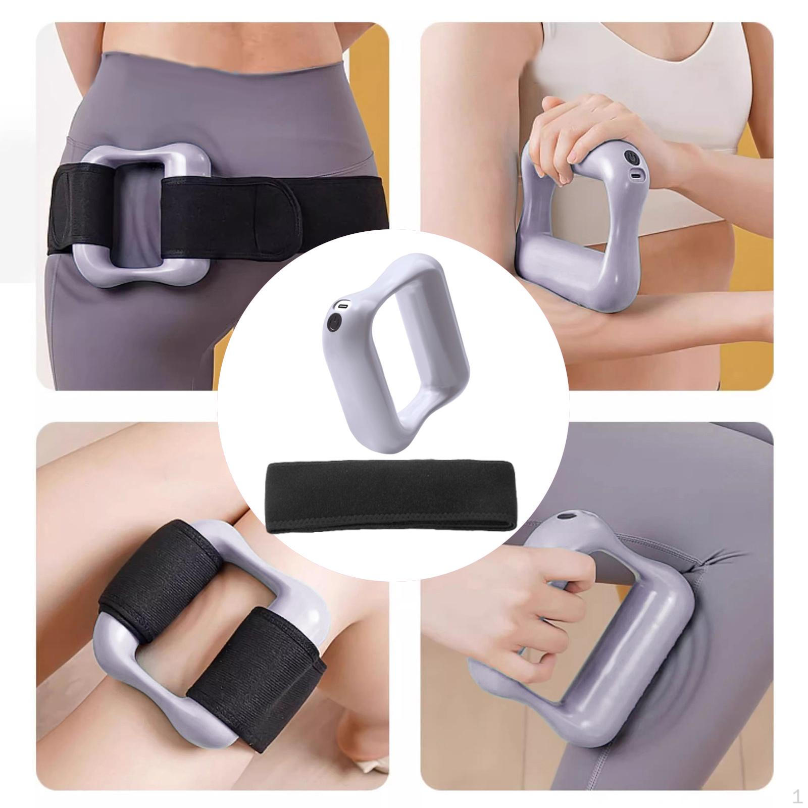 

Portable Body Massage Back Tool with Waistband Practical Deep Tissue Manual for Fitness сірий