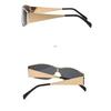 Women's glasses fashion new one-piece metal cycling sunglasses, cross-border European and American ins Xiaohongshu personalized high-end sunglasses