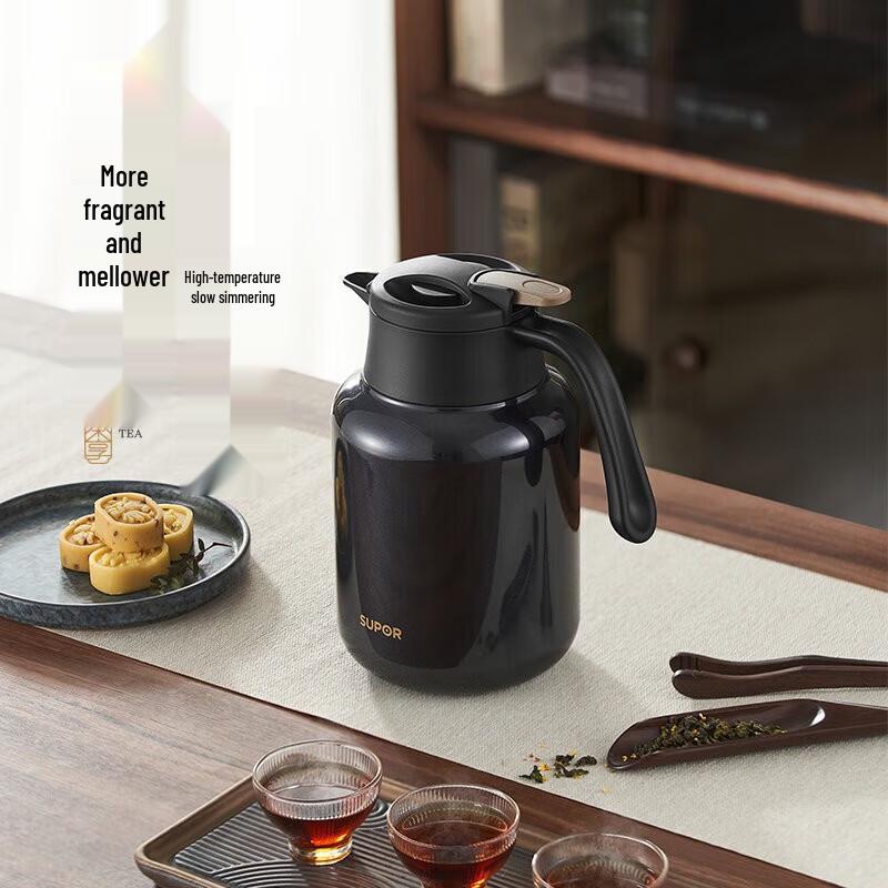 Supor 1L Stainless Steel Insulated Tea Kettle