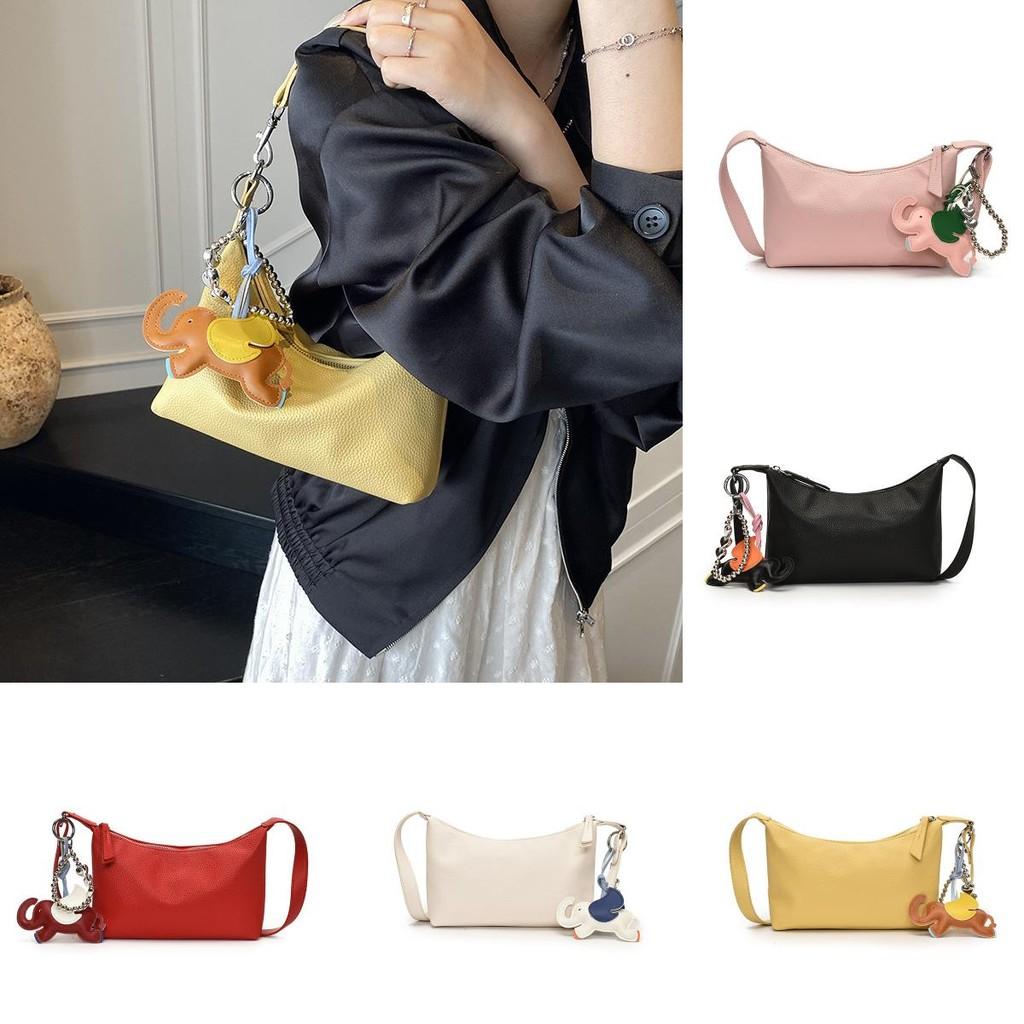 French Boutique Style Crossbody Bag With Pu Fabric And Carved Stitching For Casual Outings