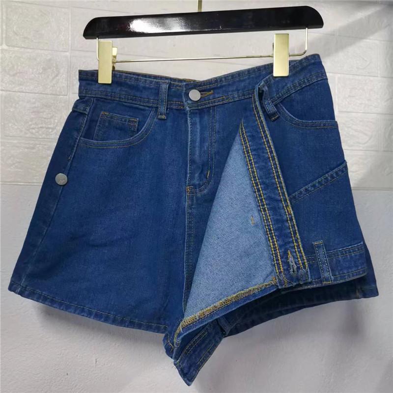 Y2k Denim Short For Girls All-Match Women's Shorts Zipper Fly High Waist Jean Shorts Fashion Elegant Daily Party Club Streetwear