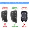 Leather Key Fob Cover, Compatible with -2025 2026 GMC Yukon Denali Sierra, For Chevy Silverado Suburban Tahoe Buick etc, Retro Style Design Key