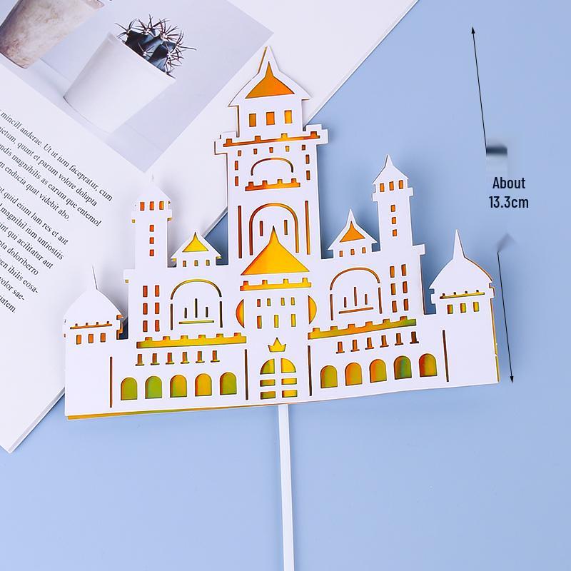 Pink & Gold Royal Birthday Cake Topper Set