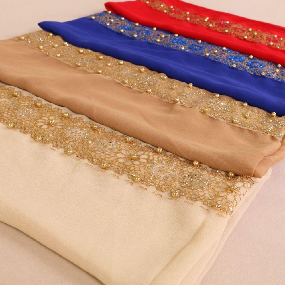 Multicolor Chiffon Headscarf Chiffon Material Malaysian Scarf Trendy Women Headwear  Gift
