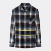 Romon Men's Retro Plaid Long Sleeve Shirt
