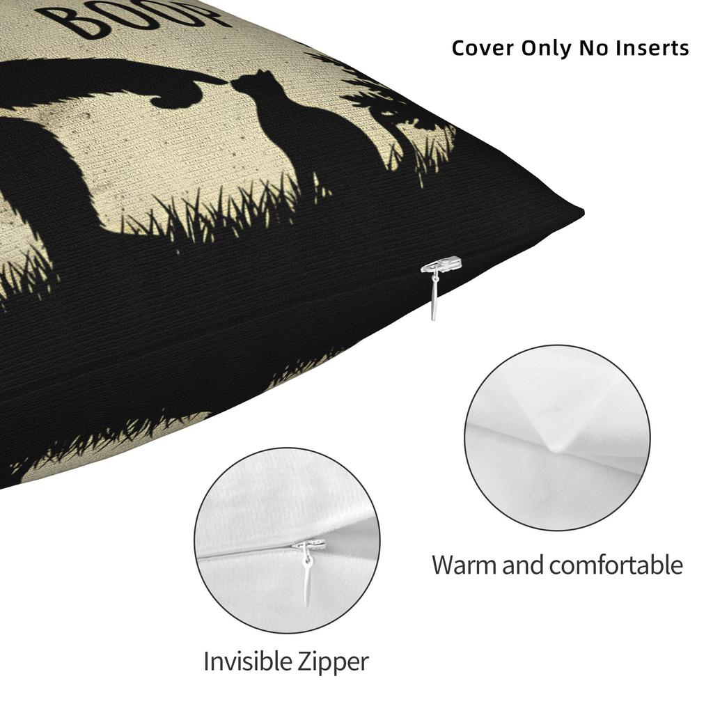 Fun Hand Boop Nose Bigfoot Cat Under Full Moon Night Lovers Pillow Case Comfy Pillow Cover For Wedding Party Trendy Pillowcases