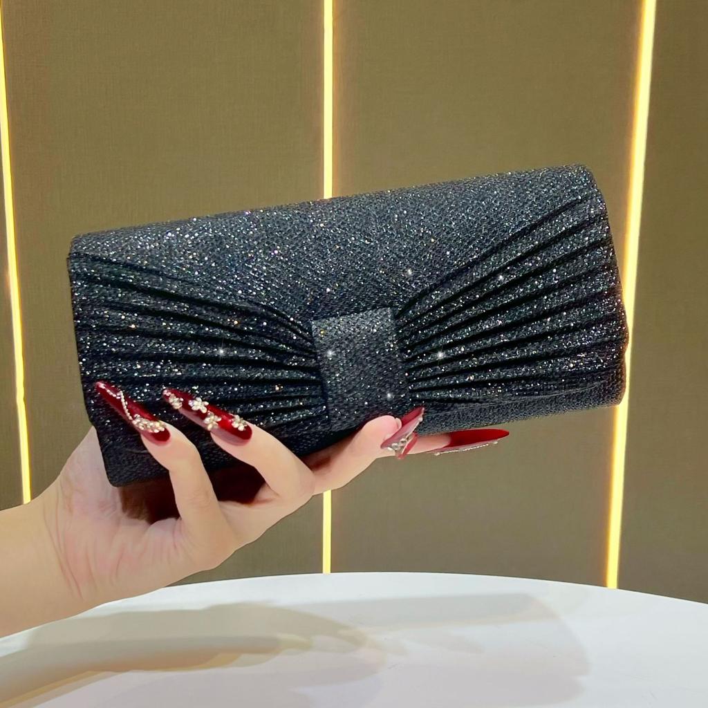 New Fashion Shiny Evening Clutch for Women,Chain Crossbody Shoulder Mini Bag,Elegant Party Dress Bag