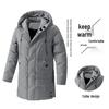 Men's Korean Style Long Winter Coat, Style 9788, Thickened, M-8XL, Bestseller.