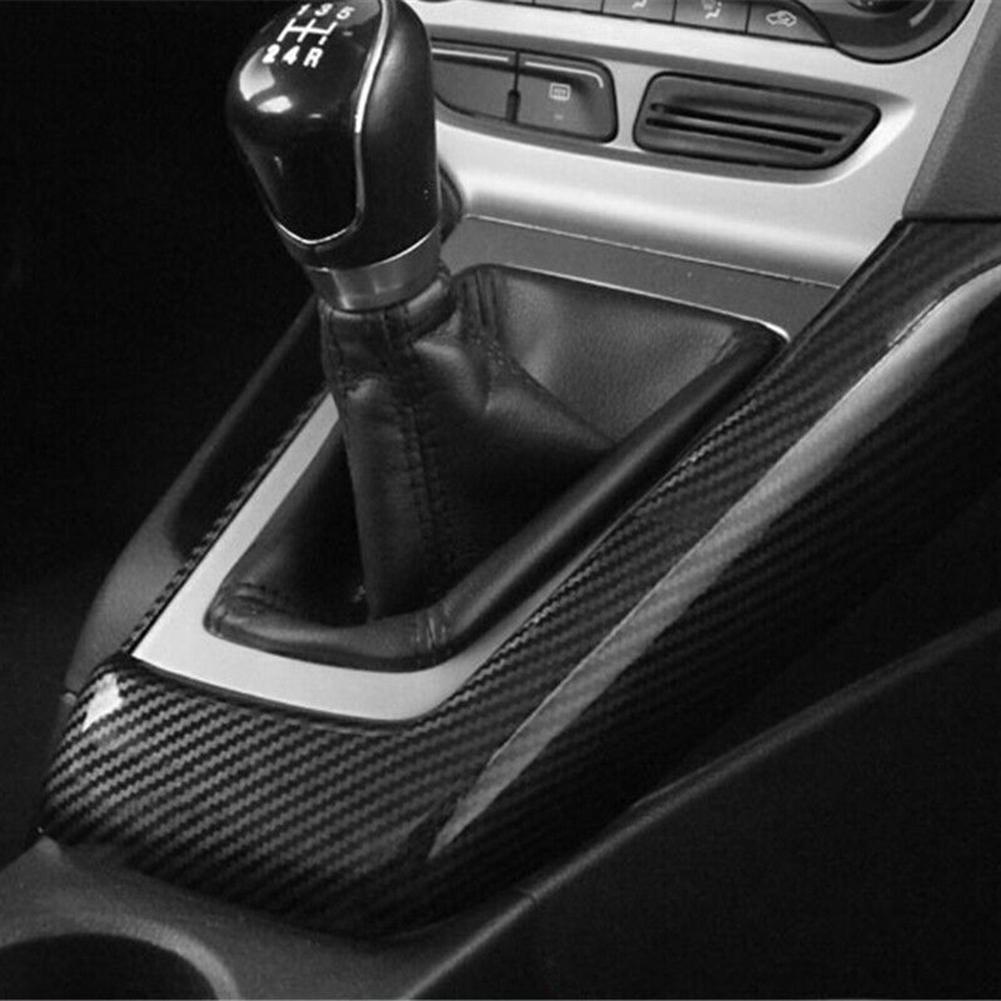 Durable Gear Shift Frame Trim Console Gear Shift Frame Trim For Focus 2012-2014 For Ford Practical ABS Carbon Fiber