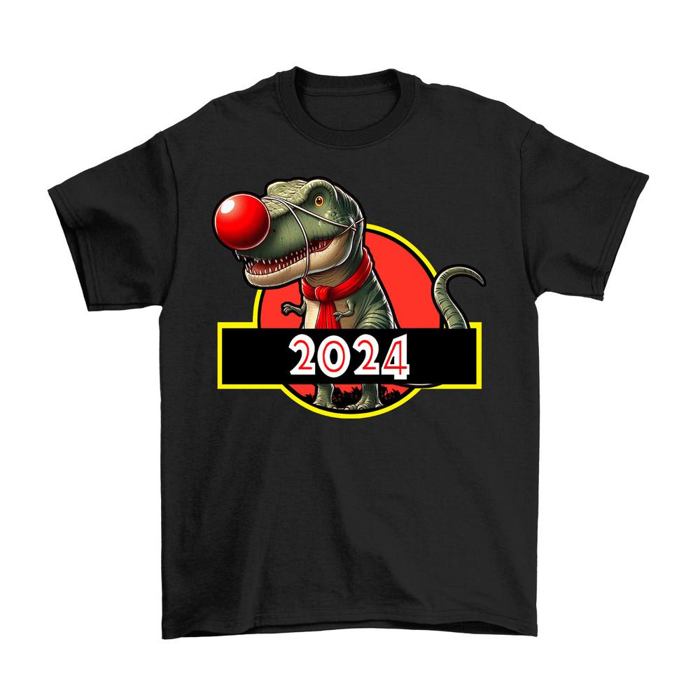 

Red Nose Day T-REX T-Shirt 2024 Adults Kids Baby Dinosaur Comic Relief 4XL