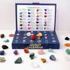 24Pcs Polished Gravel Mineral Rock Stone Collections 24 Boxes 24 Days Countdown Toys  Women